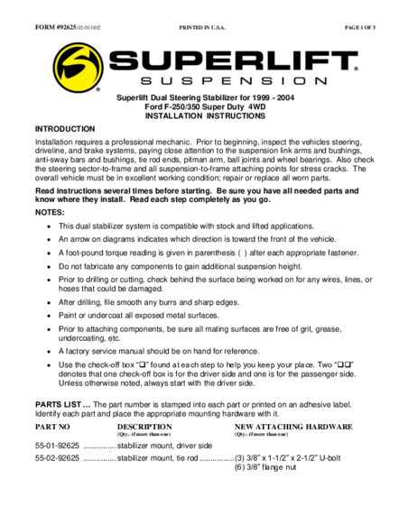 Installation Manual